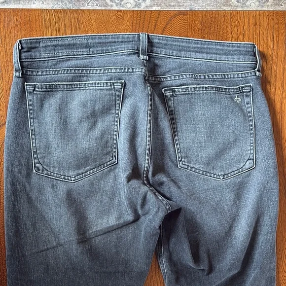 Rag & Bone Dre Low-Rise Slim Boyfriend Jeans in Night Rider 29 - Picture 14 of 14